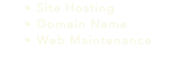 Site Hosting Domain Name Web Maintenance